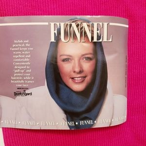 Vintage 80s Funnel Neck Gaiter Fuschia Pink Acrylic